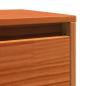 Preview: Wandschrank Wachsbraun 100 x 30 x 35 cm Massives Kiefernholz