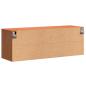 Preview: Wandschrank Wachsbraun 100 x 30 x 35 cm Massivholz Kiefer