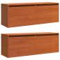 Preview: Wandschränke Wandmontiert mit Speicher mit Tür 2 pcs Wachsbraun 100 x 30 x 35 cm