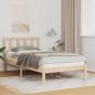 Preview: ARDEBO.de - Bettgestell mit Kopfteil Braun 75 x 190 cm Massivkiefer