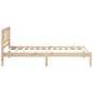 Preview: Bettgestell mit Kopfteil Braun 75 x 190 cm Massivkiefer
