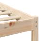 Preview: Bettgestell mit Kopfteil Braun 75 x 190 cm Massivkiefer