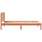 Preview: Bettgestell mit Kopfteil Wachsbraun 75 x 190 cm Massivkiefer