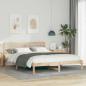 Preview: ARDEBO.de - Bettgestell mit Kopfteil Braun 160 x 210 cm Massivkiefer