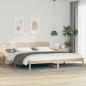 Preview: ARDEBO.de - Bettgestell mit Kopfteil Braun 180 x 210 cm Massivkiefer