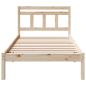 Preview: Bettrahmen Braun 80 x 200 cm Massives Kiefernholz