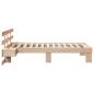Preview: Bettgestell mit Schubladen mit Kopfteil Braun 90 x 190 cm Massivkiefer