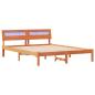 Preview: Bettgestell Wachsbraun 160 x 200 cm Massivkiefer