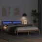 Preview: Bettgestell Braun 120 x 190 cm Massivkiefer