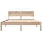 Preview: Bettgestell Braun 120 x 190 cm Massivkiefer