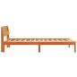 Preview: Bettgestell Wachsbraun 80 x 200 cm Massivkiefer