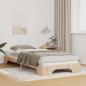 Preview: ARDEBO.de - Bodenbettgestell mit Speicher Braun 100 x 210 cm Holz