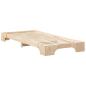 Preview: Bodenbettgestell mit Speicher Braun 100 x 210 cm Holz