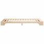 Preview: Bodenbettgestell mit Speicher Braun 100 x 210 cm Holz
