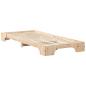 Preview: Bodenbettgestell mit Speicher Braun 100 x 210 cm Holz