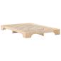 Preview: Bodenbettgestell mit Speicher Braun 140 x 210 cm Holz