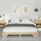 Preview: Bodenbettgestell mit Speicher Braun 160 x 210 cm Holz