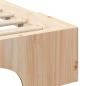 Preview: Bodenbettgestell Braun 200 x 210 cm Massivholz Kiefer