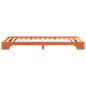 Preview: Bodenbettgestell mit Speicher Braun 80 x 220 cm Holz