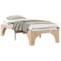 Preview: Bodenbettgestell Braun 75 x 190 cm Massivholz Kiefer