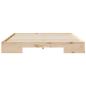 Preview: Bettgestell Braun 200 x 200 cm