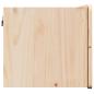 Preview: Nachttisch Braun 39 x 34 x 33 cm Massivholz Kiefer