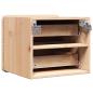 Preview: Nachttisch 2 pcs Braun 39 x 34 x 33 cm Kiefer Massivholz