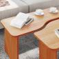 Preview: Couchtisch 2 pcs Wachsbraun 100 x 69 x 35.5 cm Massivkiefer