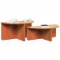 Preview: Couchtisch 2 pcs Wachsbraun 79 x 39.5 x 40 cm Massivkiefer
