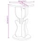 Preview: Beistelltisch Wachsbraun 39.5 x 39.5 x 53.5 cm Massivkiefer