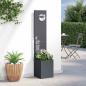 Preview: Blumentopf mit dekorativem Paneel Anthrazit 32 x 140 cm