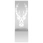 Preview: Blumentopf mit dekorativem Paneel Silber 50 x 140 cm