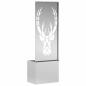 Preview: Blumentopf mit dekorativem Paneel Silber 50 x 140 cm