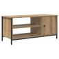 Preview: TV-Schränk Eiche handwerklich 100 x 40 x 45 cm Holzwerkstoff