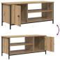 Preview: TV-Schränk Eiche handwerklich 100 x 40 x 45 cm Holzwerkstoff