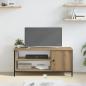 Preview: TV-Schränk Eiche handwerklich 100 x 40 x 45 cm Holzwerkstoff