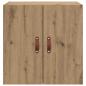 Preview: Wandschrank Eiche handwerklich 60 x 31 x 60 cm Holzwerkstoff