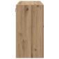 Preview: Wandschrank Eiche handwerklich 60 x 31 x 60 cm Holzwerkstoff