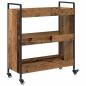 Preview: Küchentrolley Altholz 70 x 30 x 82 cm Holzwerkstoff