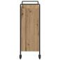 Preview: Küchentrolley Eiche handwerklich 70 x 30 x 82 cm Holzwerkstoff
