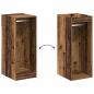 Preview: Kleiderschrank mit Regal Altholz 41 x 48 x 102 cm Holzwerkstoff