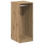Preview: Kleiderschrank mit Regal mit Speicher Eiche handwerklich 41 x 48 x 102 cm