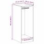 Preview: Kleiderschrank mit Regal mit Speicher Eiche handwerklich 41 x 48 x 102 cm