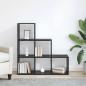 Preview: Bücherregal Schwarze Eiche 99 x 29 x 99 cm Holzwerkstoff