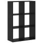 Preview: Bücherregal Schwarze Eiche 69,5 x 29 x 103,5 cm Holzwerkstoff