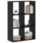 Preview: Bücherregal Schwarze Eiche 69,5 x 29 x 103,5 cm Holzwerkstoff