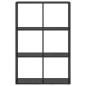 Preview: Bücherregal Schwarze Eiche 69,5 x 29 x 103,5 cm Holzwerkstoff