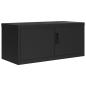 Preview: Aktenschrank Schwarz 90x40x220 cm Stahl