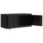 Preview: Aktenschrank Schwarz 90x40x220 cm Stahl