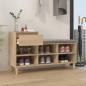Preview: Schuhregal Sonoma-Eiche 102x36x60 cm Holzwerkstoff